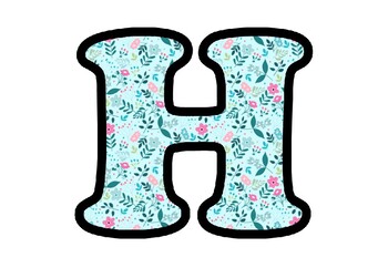 Hello Spring Letters, Floral Classroom Decor