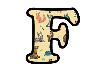 Doodle Forest Animals Theme Letters, Numbers & Symbols, Animals, Classroom Decor