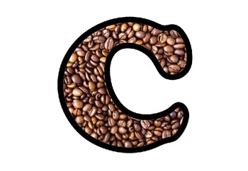 Coffee Beans Bulletin Board Letters, Numbers and Symbols, Classroom Decor