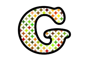 Geometric Pattern Bulletin Board Letters, Numbers and Symbols, Classroom Decor