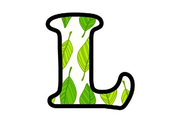 Leaves Bulletin Board Letters, Numbers, Symbols, Spring, Autumn Classroom Decor