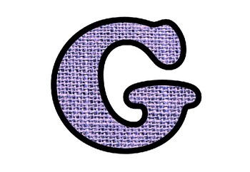 Mauve Jute Fabric Texture Bulletin Board Letters, Numbers, Symbols, Class Decor