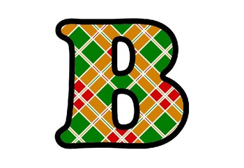 Geometric Bulletin Board Letters, Numbers and Symbols, Festival Classroom Decor