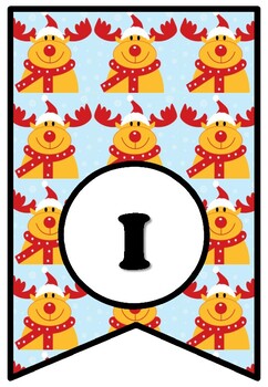 If I Had A Reindeer, Christmas, Reindeer, Bulletin Board Sayings Pennant Banner