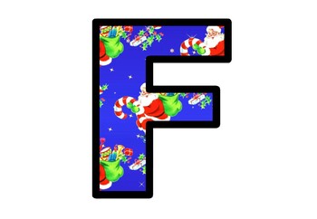 Santa Claus Christmas Bulletin Board Letters, Classroom Decor, Christmas Posters