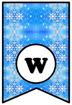 'Winter Art Masterpieces', Winter Art Bulletin Board Sayings, Pennant Letters