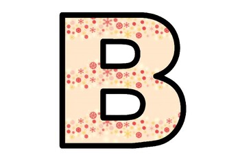 Christmas, Snowflakes, Winter, Bulletin Board Letters, Classroom Decor