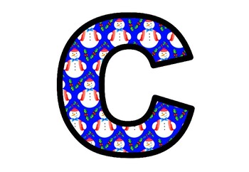 Snowman, Winter, Christmas, Bulletin Board Letters, Classroom Decor