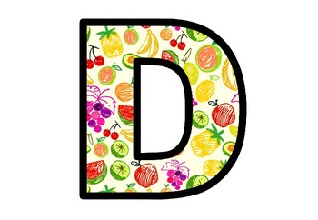 Fruits, Food, Nutrition, Bulletin Board Letters, Classroom Decor, Food Letters