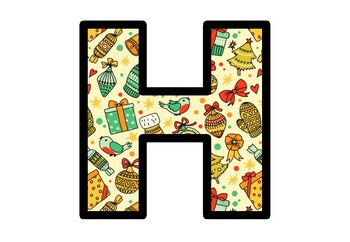 Christmas Decorations, Bulletin Board Letters, A-Z, a-z, 0-9, Punctuation