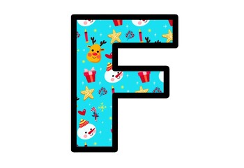Christmas, Reindeer, Snowman, Bulletin Board Letters, Alphapet Decor Posters