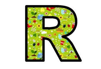 Garden, Spring, Easter, Bulletin Board Letters, Alphabet Posters Pre K Decor