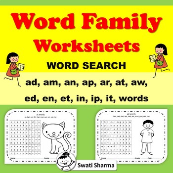 Word Family Word Search Worksheets