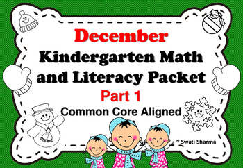 December Kindergarten Math and Literacy Packet Part 1
