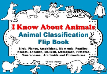 Animal Classification Flip Book, I know About Animals