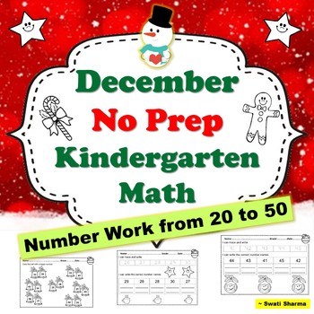 December No PREP Kindergarten Math