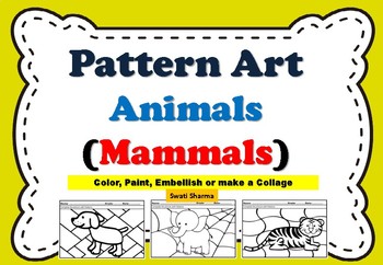 Animals/Mammals Art Project Pattern/Pop Art