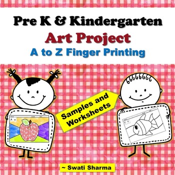 Pre-K and Kindergarten, Year Long ABC Painting/Printing Art Project