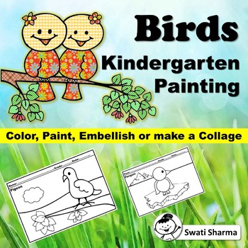 Spring, Birds Kindergarten Painting Art Project