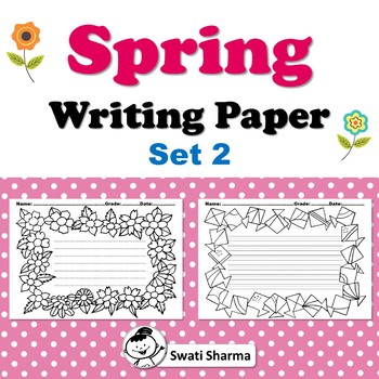 Spring, Writing Paper, Set 2